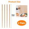 Joynine 32 cm Extra Long Reusable Wooden Kitchen Sticks 2
