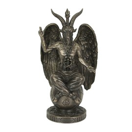 Veronese Design 10.25" Tall Statue of Baphomet Resin Sculpture Cold Cast Bronze Finish