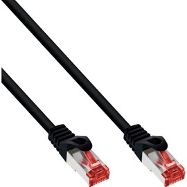 InLine® 2m SF/UTP Cat.6 Crossover Patch Cord - Black