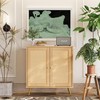 Shintenchi Rattan Buffet Cabinet with Storage, Sideboard Buffet Cabinet with