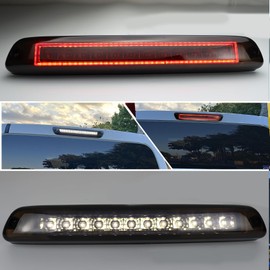 KEEGTBOX High Mount Stop Lights LED Third Brake Light Assemblies Compatible with Chevy Colorado/GMC Canyon 2004-2012 Rear Center LED 3rd Brake light Replacement (Smoke Lens)