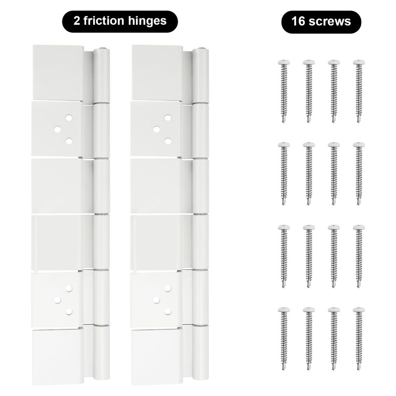 Trailer Rv Door Hinges Replacement Parts 198295 Hinge Assembly (White)