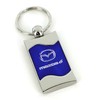 Au-TOMOTIVE GOLD Rectangular Wave Key Ring for Mazda 6 (Blue)