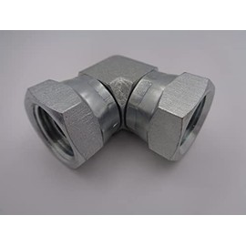 Hydraulic Female x Female Swivel 90deg Fitting BSP Choose Size (1/2" BSP)