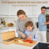 Amcortn Upgraded Knife Box, Knife Lock Box Kitchen Knife Storage