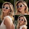 WMP Eyewear - Women's Polarized Cat-Eye Sunglasses, Oval Lenses, Thick