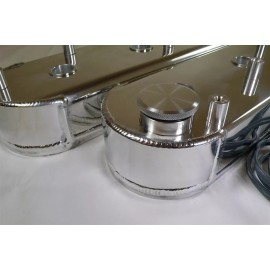 HRC GM LS1 LS2 LS3 LS6 LS7 Valve Covers Fabricated Aluminum With Coil Mounts Tall