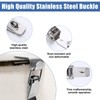 Set of 4 Stainless Steel Tension Latches, 76 x 24