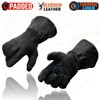 Milwaukee Leather Men's Leather Gauntlet Lined Motorcycle Hand Gloves -