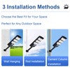 JUMGUN Solar Street Light, Solar Security Light with Remote Control,