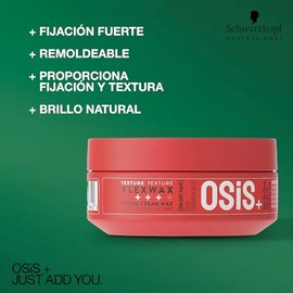 OSIS - Flexwax Cera en Crema Remoldeable 85 ml, Fijación Fuerte, Realza Textura del Cabello, Aporta Brillo Natural y Gran Definición, Fácil de Aplicar