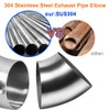 AIMCOCO 3Inch 45 Degree Stainless Steel Exhaust Elbow Pipe-16GA/. 065"