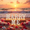 TEHIBIEN Marry Me Light Up Letters, LED Marry Me Sign
