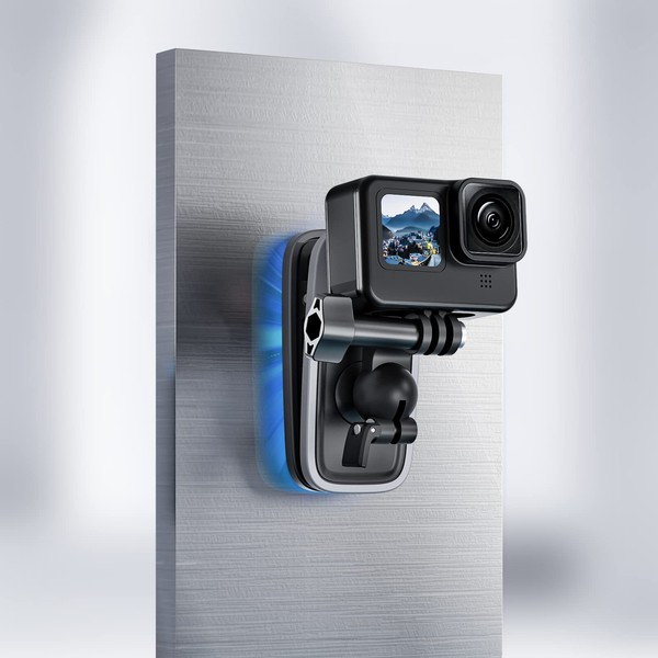 TELESIN GoPro Clip Mount Magnetic Angle Adjustable Rucksack Clip with