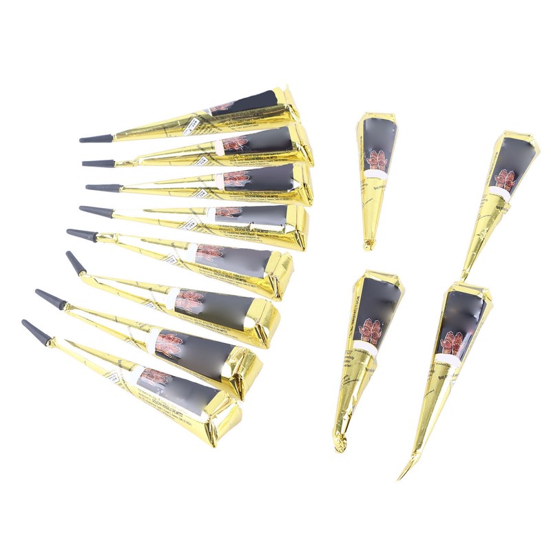 12 Pack Temporary Tattoo Painting Paste Cone Body Art Drawing