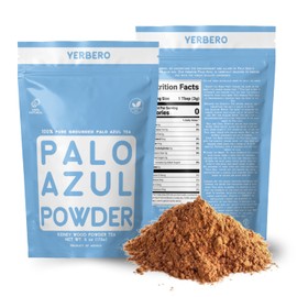 Yerbero - Premium Palo Azul 6oz (170g) Powder Herbal Tea | Kidney Wood (Blue Stick) | Makes 60+ Cups | Resealable Bag | Wildcrafted, Premium Quality, 100% Natural, non-GMO.