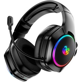 Tatybo wireless gaming Headset with mic, black