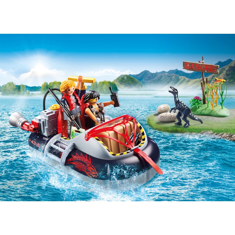 Playmobil 9435 Action Dino Hovercraft with Underwater Motor