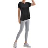 Vldnery V Neck T-Shirts for Women Pleated Short Sleeve Casual