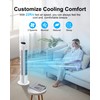 Uthfy Oscillating Bladeless Tower Fan with Remote, Quiet Cooling Portable,