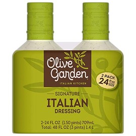 Olive Garden Signature Italian Dressing - Family Size 2 Pack (24 oz Ea) - SET OF 4