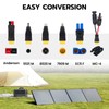 HCOVTXR 14AWG Solar to XT60 Extension Cable 33FT, 6-in-1 Solar