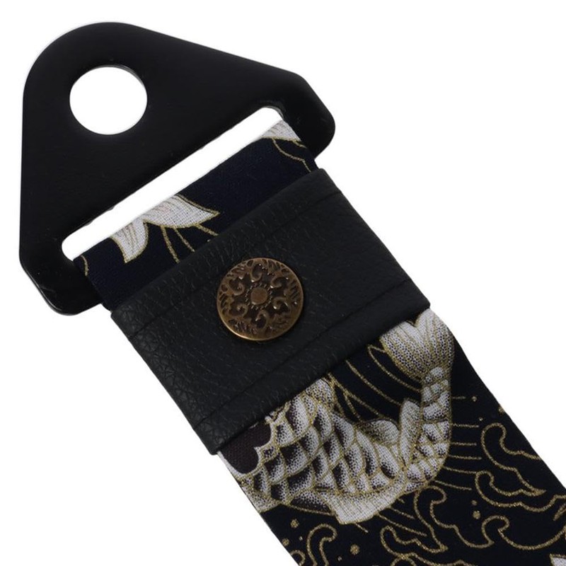 Qicarkey Black Ancient Japan Ancient Elements Tow Strap Carp Tow