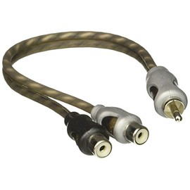 Rockford Fosgate Twisted Pair Y Adapter 1 Male to 2 Female