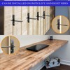 TPSHKE 2 Pack Free Hanging T Shelf Bracket, 18"Lx2-1/2"W Granite