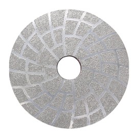 Vacuum Brazed Diamond Polishing Pads, 4 Inch Lippage Grinding Disc for Grantie Marble Concrete Ceramics, Grit 100