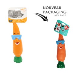 Aime Vinyl carrot toy for dogs 24 cm