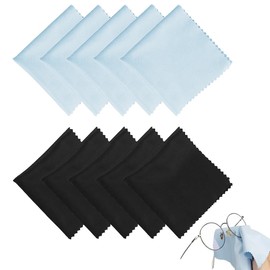 UYVPAER Brillenputztücher Mikrofaser 10Er Pack Hochwertiges Reinigungstuch Für Brillen Putztuch Streifenfrei Nanofasertuch Bildschirme Und Gläser 15X18Cm