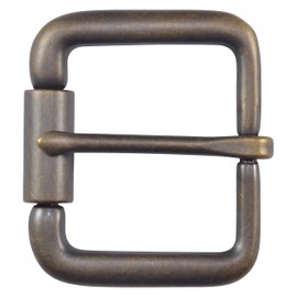 TheBeltShoppe.com TBS-P3456B - Antique Brass Roller Buckle for 1 1/2" Belts