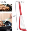 UCSAJI Silicone Fish Spatula Turner Thin Slotted Flexible Stainless Steel