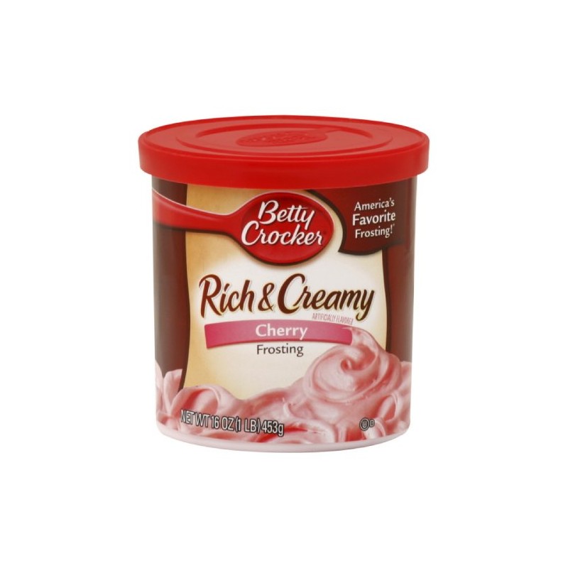 Betty Crocker Rich & Creamy Cherry Frosting Tub, 16-ounces (Pack