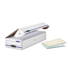 Bankers Box 00706 Storage File, Check/Deposit Slip, 9-Inch x24-Inch x4-Inch , 12/CT, White