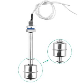 Elecall 4"Float Switch Stainless Steel Tank Water Level Sensor 110V ES10010 Wire Length 12inch