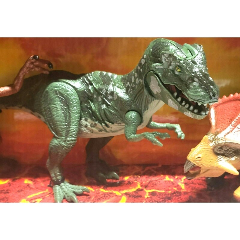 KID GALAXY POSEABLE 9" DINOSAUR ACTION 6 PIECES! CREATE EPIC
