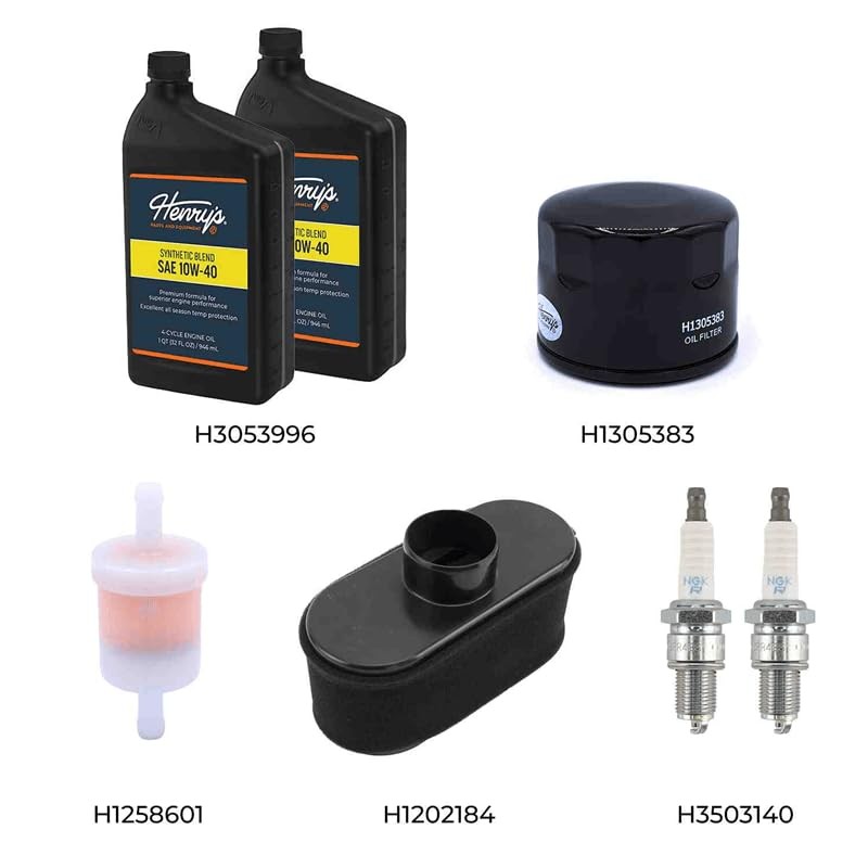 Henry's 99969-6543 10W-40 Maintenance Kit for Kawasaki FR651V FR691V FR730V