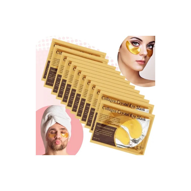 Parches Colágeno Gold Mascarilla Antiojera Arrugas 10 Pares