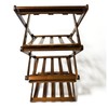 Ayedvan Bamboo Foldable Shoes Organizer Shoe Rack Free Standing Shelf