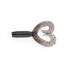 Grub Double Tail 5 Inch Soft Plastic Jig Trailers 1620 176 Cinnamon with Black Flak Fishing Lures Bass Jigging Bait Jig Lure Weedless Soft Plastic Swimbait Accessories Freshwater