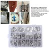 470Pcs Sealing Washer Aluminum Alloy Round Flat Washer Assortment Kit