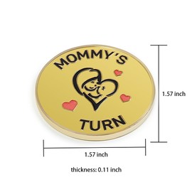 New Dad Mom Gifts Funny Decision Making Coin, New Baby Gift for Parent Mummy Daddy Pregnancy Women First Time to be Moms Dads Mother's Day Father's Day Gifts Double Sided