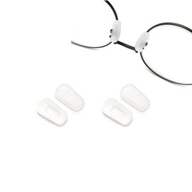 2 Pairs Slip-on Glasses Nose Pads Pieces Covers Soft Silicone Eyeglasses Nosepads Anti-Slip Eyewear Protective Eye Guards Repair Kits