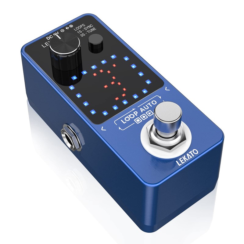 LEKATO Looper Pedal, Guitar Looper Pedal for Electric Guitar&Bass Loop