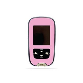 MightySkins Skin Compatible with Accu-Chek Guide - Solid Pink | Protective, Durable, and Unique Vinyl Decal wrap Cover | Easy to Apply, Remove, and Change Styles | Made in The USA