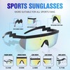 OZOKSKS Polarized Sports Sunglasses, Wavy Design cycling sunglasses-Women-Men, Cycling Sun
