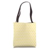 Cute Ditsy Geometric Triangle Pattern Pastel Yellow Tote Bag