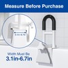 Bathtub Safety Rail, Bathtub Handle Grab Bar with Non-Slip Grip